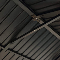 9' x 11' Alora Premium Hard Top Wooden Carport Gazebo - All-Weather Protection & Elegant Outdoor Living