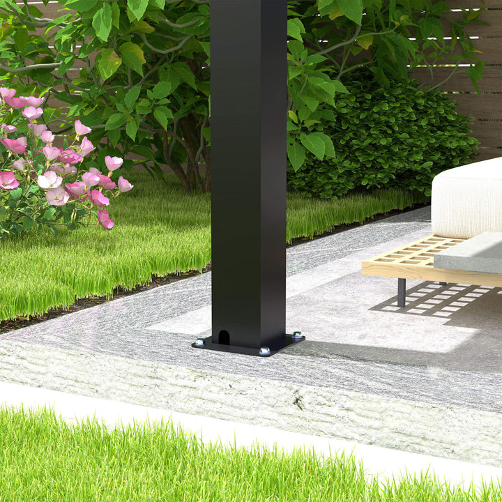 10' x 19' Alora Modern Pergola: Durable All-Weather Outdoor Living with Aluminum Frame & Adjustable Steel Louvers