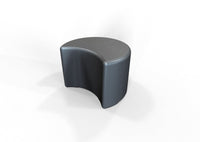 Session Crescent Stool, Side Table, or Ottoman - 17" Height, Versatile & Durable
