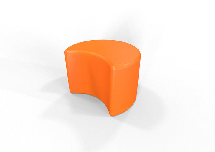 Session Crescent Stool, Side Table, or Ottoman - 17" Height, Versatile & Durable