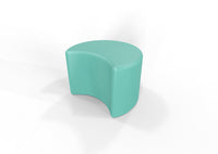 Session Crescent Stool, Side Table, or Ottoman - 17" Height, Versatile & Durable