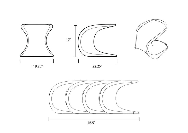 Drift Stool / Table: Versatile In-Pool Seating and Table for Residential & Commercial Use