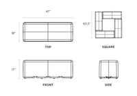 Modular Dash Bench - Versatile Indoor/Outdoor Seating with Stay Dry Top and Green Certification