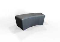 Swerve Modular Arc Bench: Versatile Indoor/Outdoor Seating with Stay Dry Design