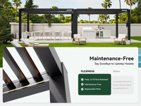 FlexPatio POWER+ and POWER+ PRO Motorized Pergolas - Smart Outdoor Living, All-Weather Control