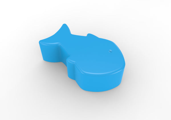 Durable Little Fishy Outdoor/Indoor Plastic Bench - 250 lb Capacity