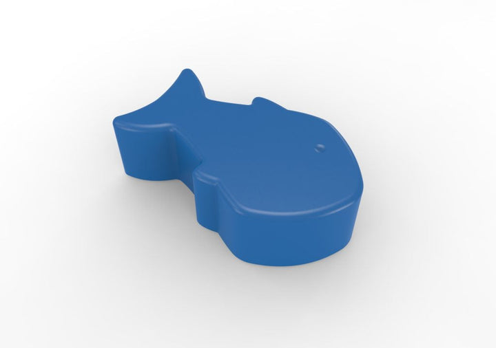 Durable Little Fishy Outdoor/Indoor Plastic Bench - 250 lb Capacity