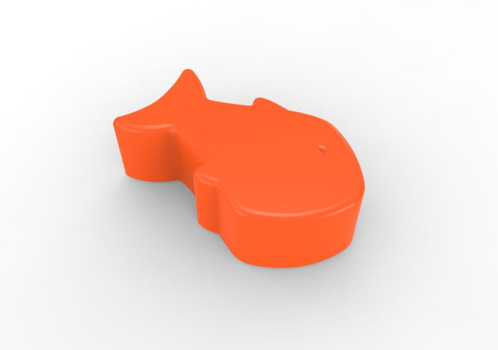 Durable Little Fishy Outdoor/Indoor Plastic Bench - 250 lb Capacity