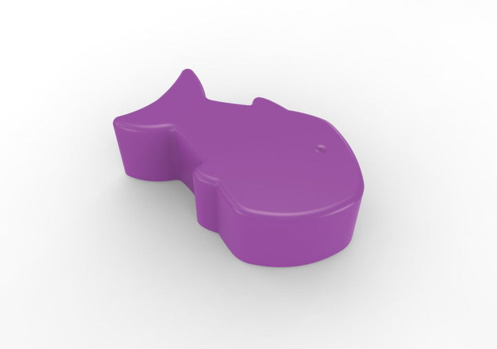 Durable Little Fishy Outdoor/Indoor Plastic Bench - 250 lb Capacity