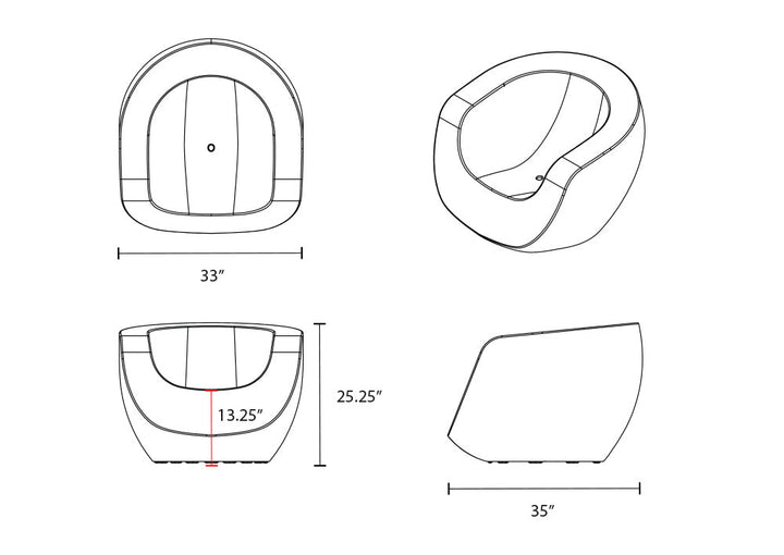 The Moon Session Series Chair: Ultimate Comfort & All-Weather Durability for Your Outdoor Oasis