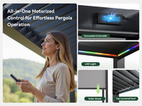 FlexPatio POWER+ and POWER+ PRO Motorized Pergolas - Smart Outdoor Living, All-Weather Control