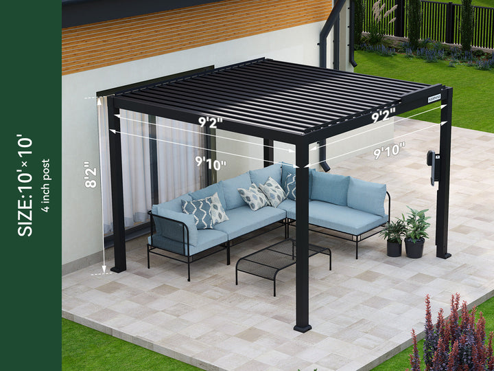 FlexPatio POWER+ and POWER+ PRO Motorized Pergolas - Smart Outdoor Living, All-Weather Control