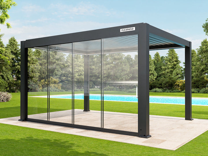 FlexPatio POWER+ and POWER+ PRO Motorized Pergolas - Smart Outdoor Living, All-Weather Control