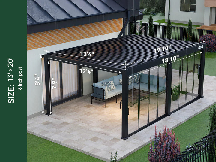 FlexPatio POWER+ and POWER+ PRO Motorized Pergolas - Smart Outdoor Living, All-Weather Control