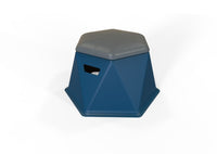 Modern Twisted Hex Stool: Durable, Lightweight, and Stackable Seating for Indoor/Outdoor Use