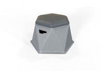 Modern Twisted Hex Stool: Durable, Lightweight, and Stackable Seating for Indoor/Outdoor Use