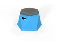 Modern Twisted Hex Stool: Durable, Lightweight, and Stackable Seating for Indoor/Outdoor Use