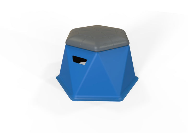 Modern Twisted Hex Stool: Durable, Lightweight, and Stackable Seating for Indoor/Outdoor Use