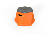 Modern Twisted Hex Stool: Durable, Lightweight, and Stackable Seating for Indoor/Outdoor Use