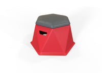 Modern Twisted Hex Stool: Durable, Lightweight, and Stackable Seating for Indoor/Outdoor Use