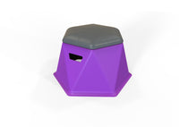 Modern Twisted Hex Stool: Durable, Lightweight, and Stackable Seating for Indoor/Outdoor Use