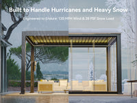 FlexPatio POWER+ and POWER+ PRO Motorized Pergolas - Smart Outdoor Living, All-Weather Control