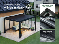 FlexPatio POWER+ and POWER+ PRO Motorized Pergolas - Smart Outdoor Living, All-Weather Control