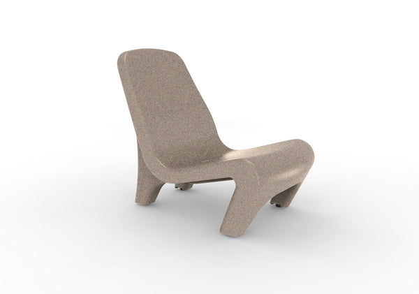 Freelo Session Series All-Weather Sculpted Lounge Chair - Durable, Rust-Proof, and Stylish for Indoor/Outdoor Use