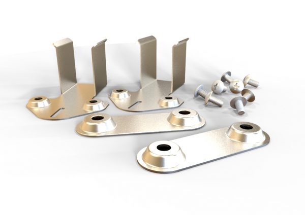 Heavy-Duty Stainless Steel Ganging Bracket Kit for Dash & Swerve Benches - Secure & Versatile Assembly