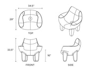 Mibster Session Series All-Weather Lounging Chair - Durable, Recyclable, and Easy-to-Clean