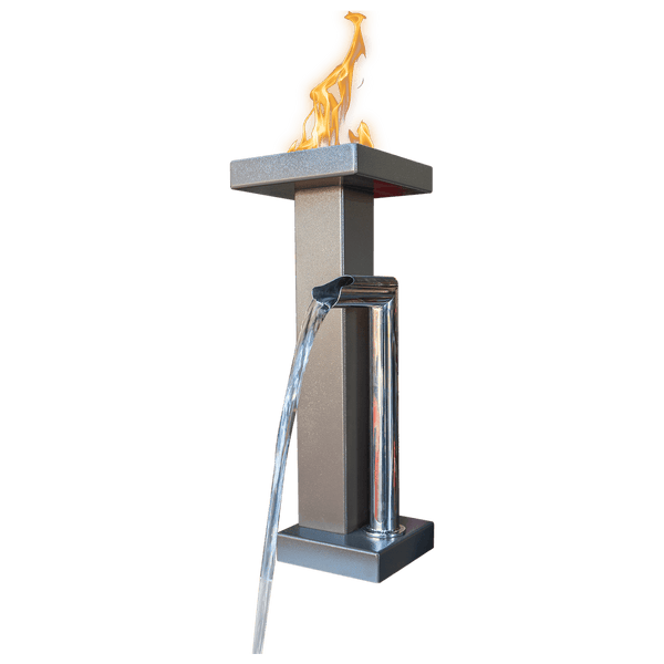 Modern Minimalist Designer Series Fire & Water Feature - 11 | Handcrafted in USA