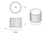 Ripple Short Planter - Stylish, Durable, and Eco-Friendly Outdoor & Indoor Plant Pot