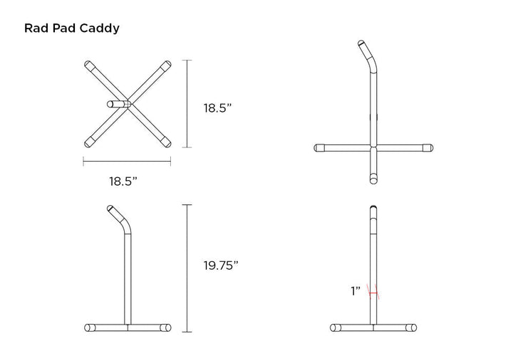 SPLASH Series Rad Pad - 10 Pack Cushioned Seating Floor Mats