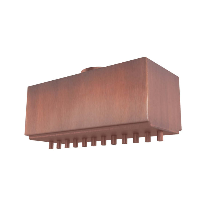 Premium Rainfall Style Scupper - Handcrafted in USA (Copper & Stainless Steel)