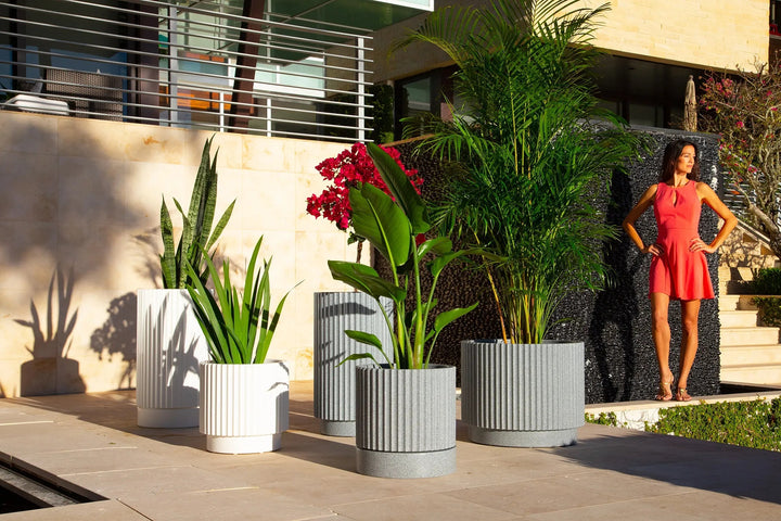 Durable Ripple Tray for Short or Tall Planters - Protects Surfaces & Catches Excess Water