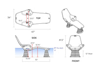 Adjustable Risers for Shayz Lounger - Customize Your Comfort and Water Depth