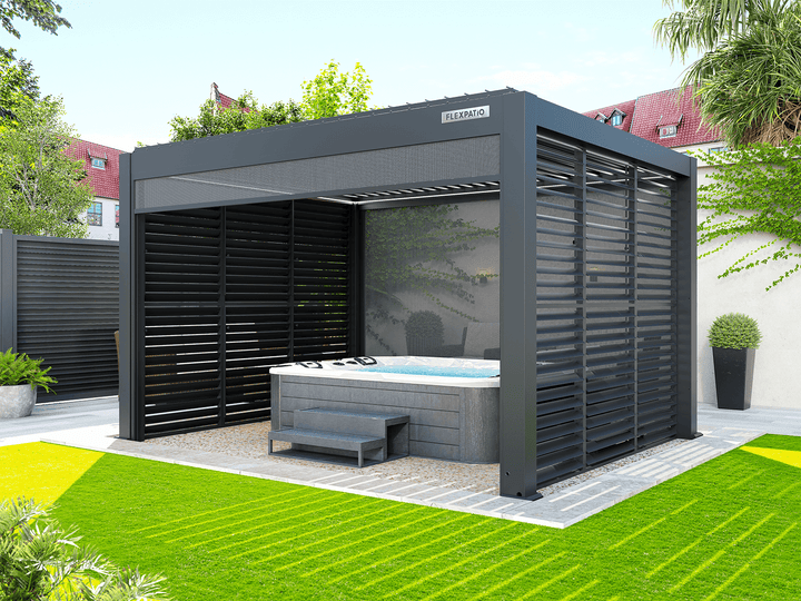 FlexPatio POWER+ and POWER+ PRO Motorized Pergolas - Smart Outdoor Living, All-Weather Control