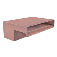 Premium Smooth Flow Style Scupper - Handcrafted Copper & Stainless Steel Water Feature for Pools