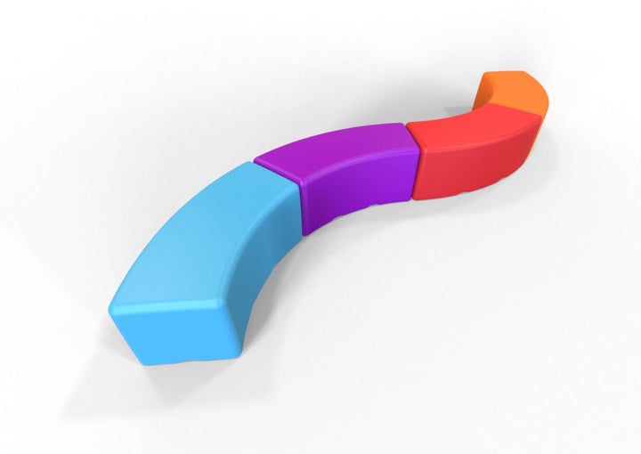 Swerve Modular Arc Bench: Versatile Indoor/Outdoor Seating with Stay Dry Design