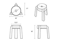 Innovative UFO Outdoor Stool - Portable, Stackable & Weather-Resistant Seating