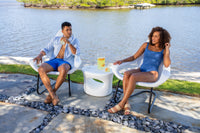 Woosah Stackable Lounge Chair - Modern, Comfortable, and Durable Outdoor Seating