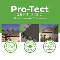 10' x 12' Alora Heavy-Duty Galvanized Steel Pergola with Powder Coating - Durable & Stylish Backyard Oasis