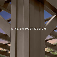 10' x 12' Alora Heavy-Duty Galvanized Steel Pergola with Powder Coating - Durable & Stylish Backyard Oasis